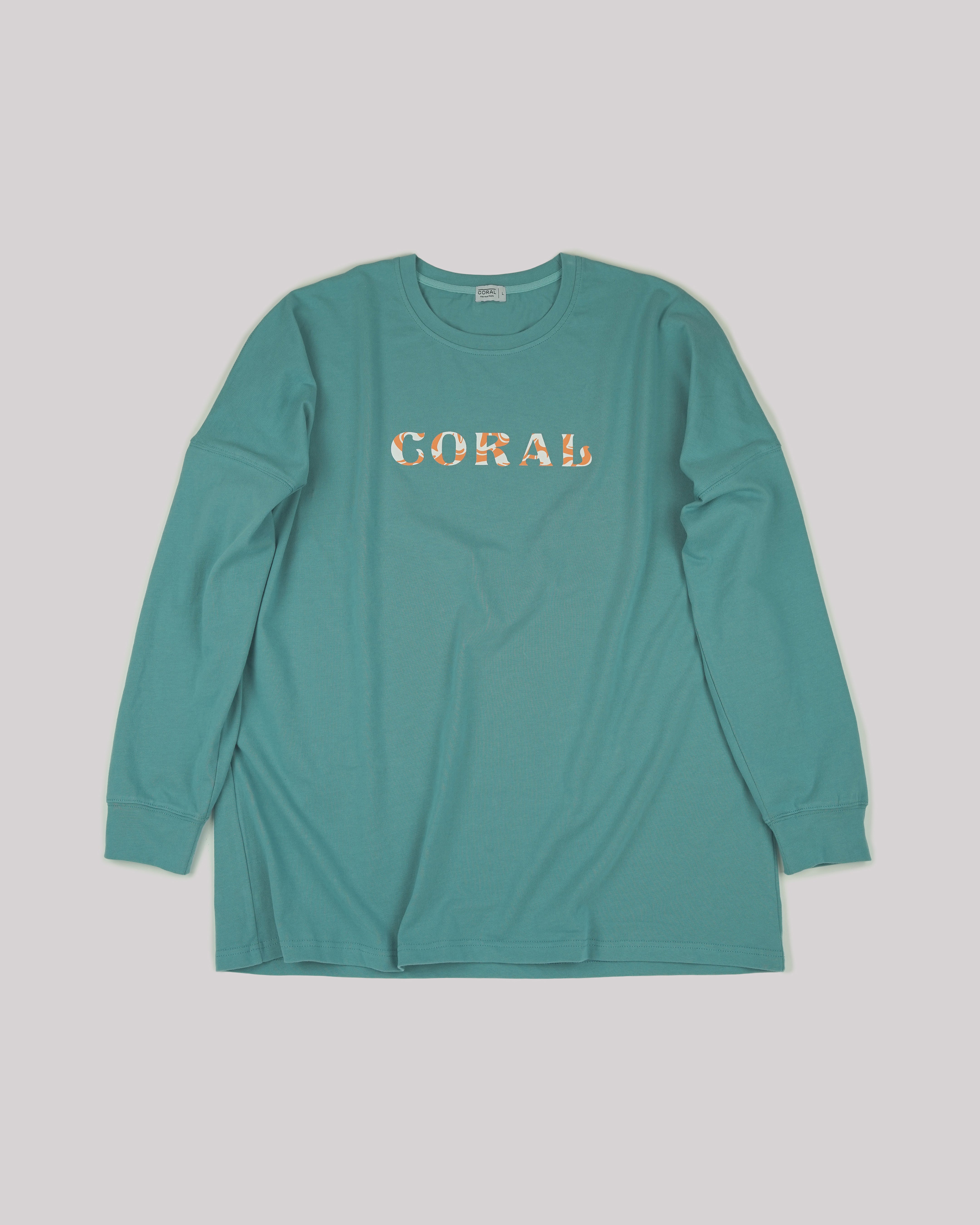 Coral Balancing Brains L/S Tee