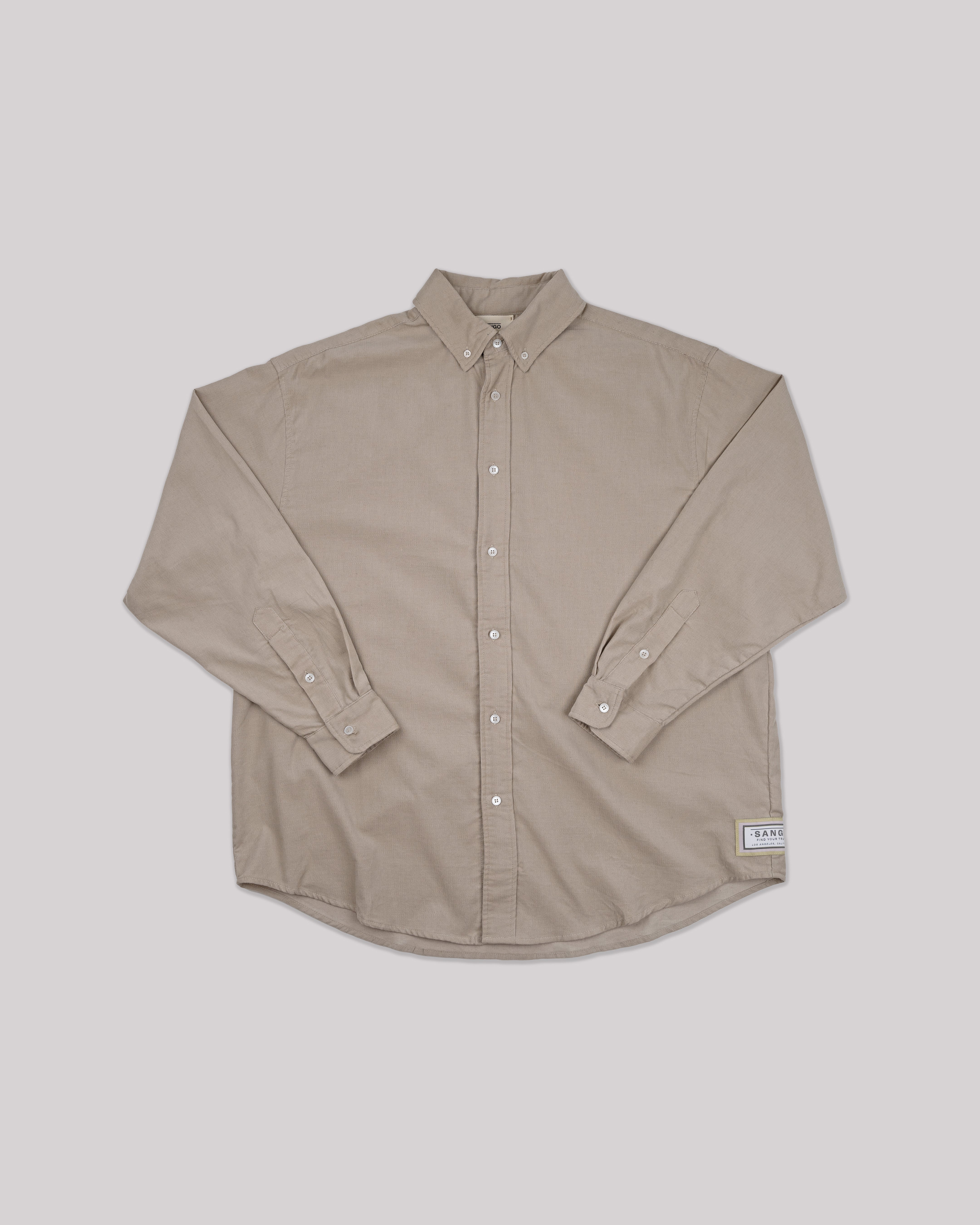 Sango Oversized Corduroy Button Up - Bone