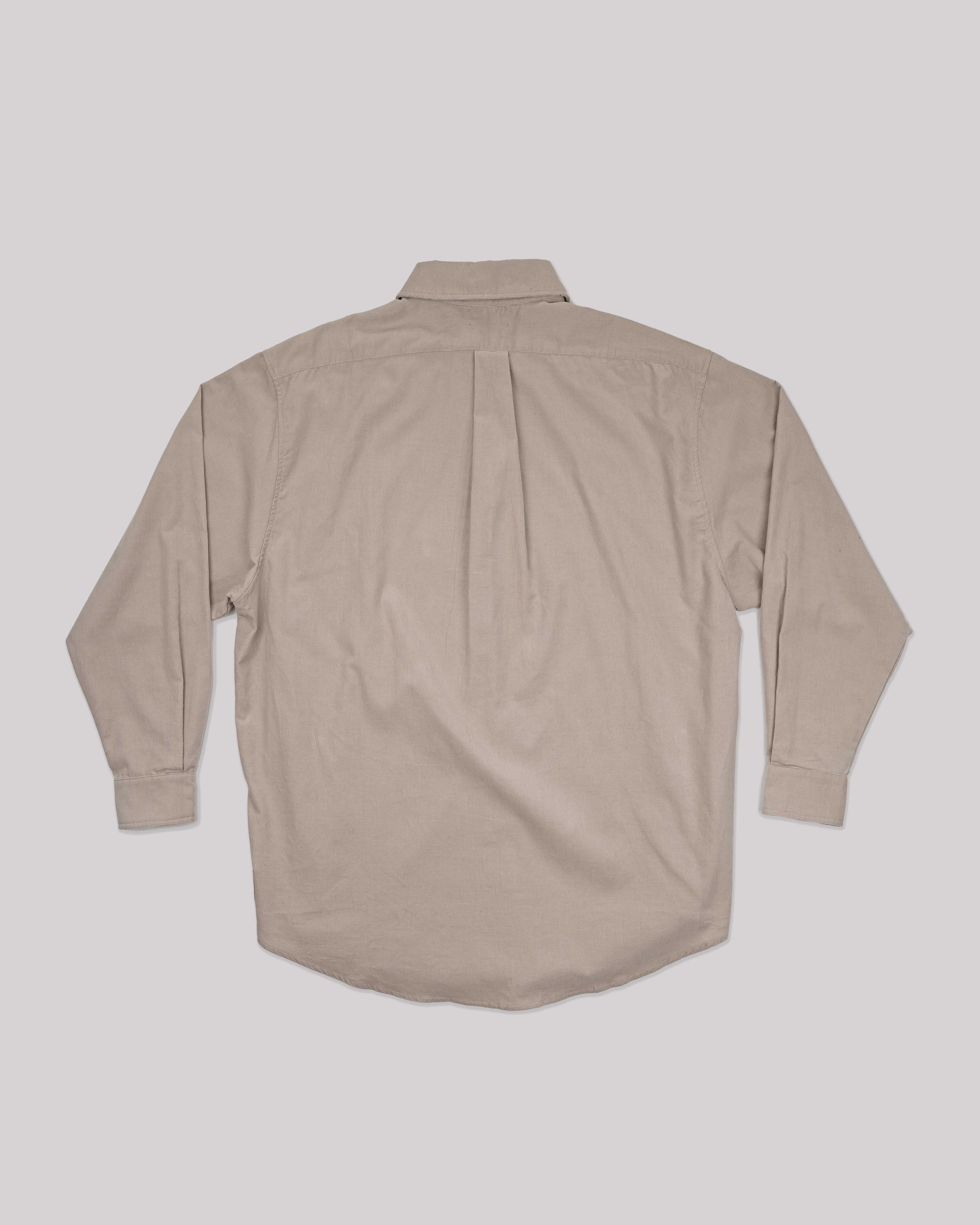 Sango Oversized Corduroy Button Up - Bone-thumbmail-2