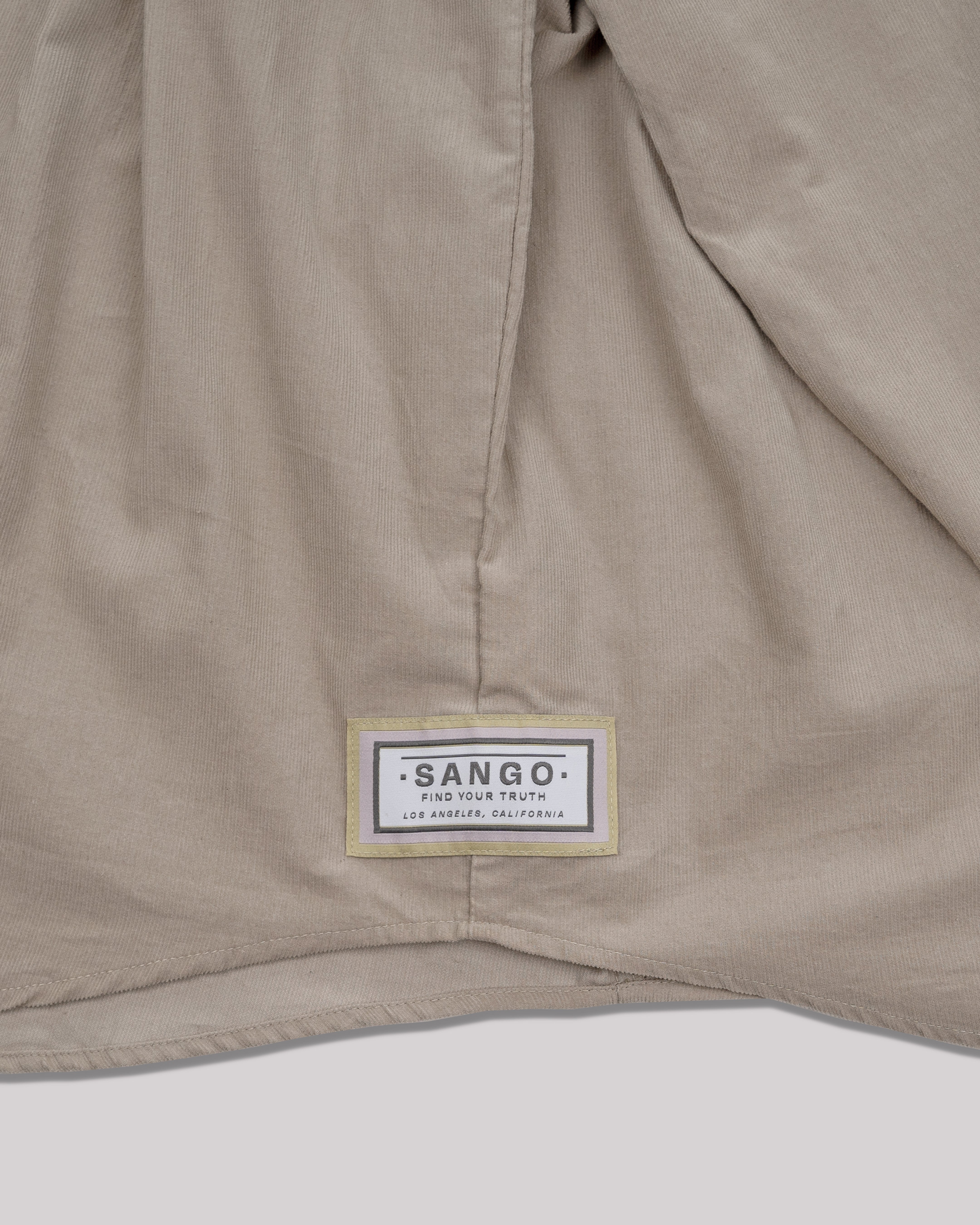 Sango Oversized Corduroy Button Up - Bone-thumbmail-4
