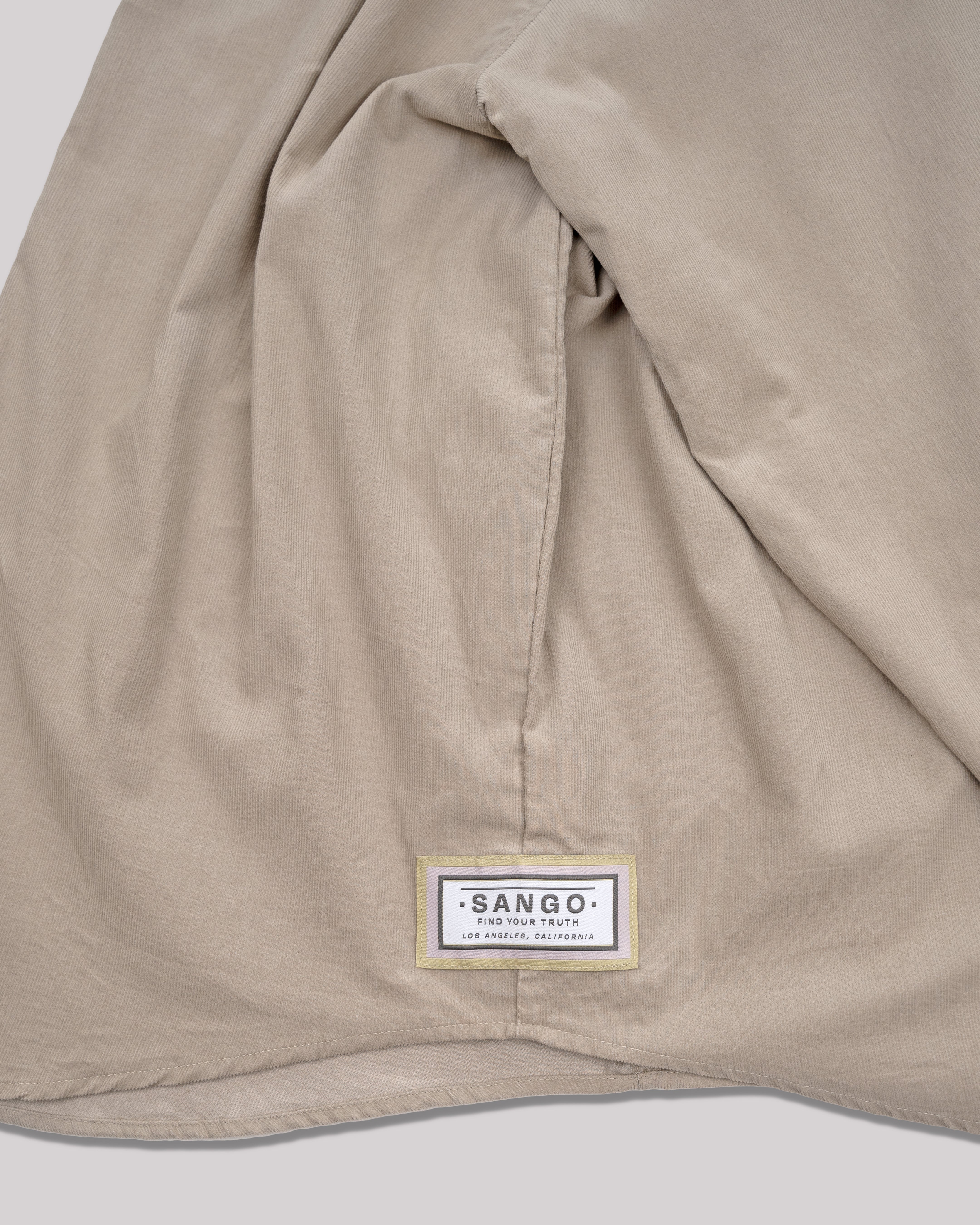 Sango Oversized Corduroy Button Up - Bone-thumbmail-5
