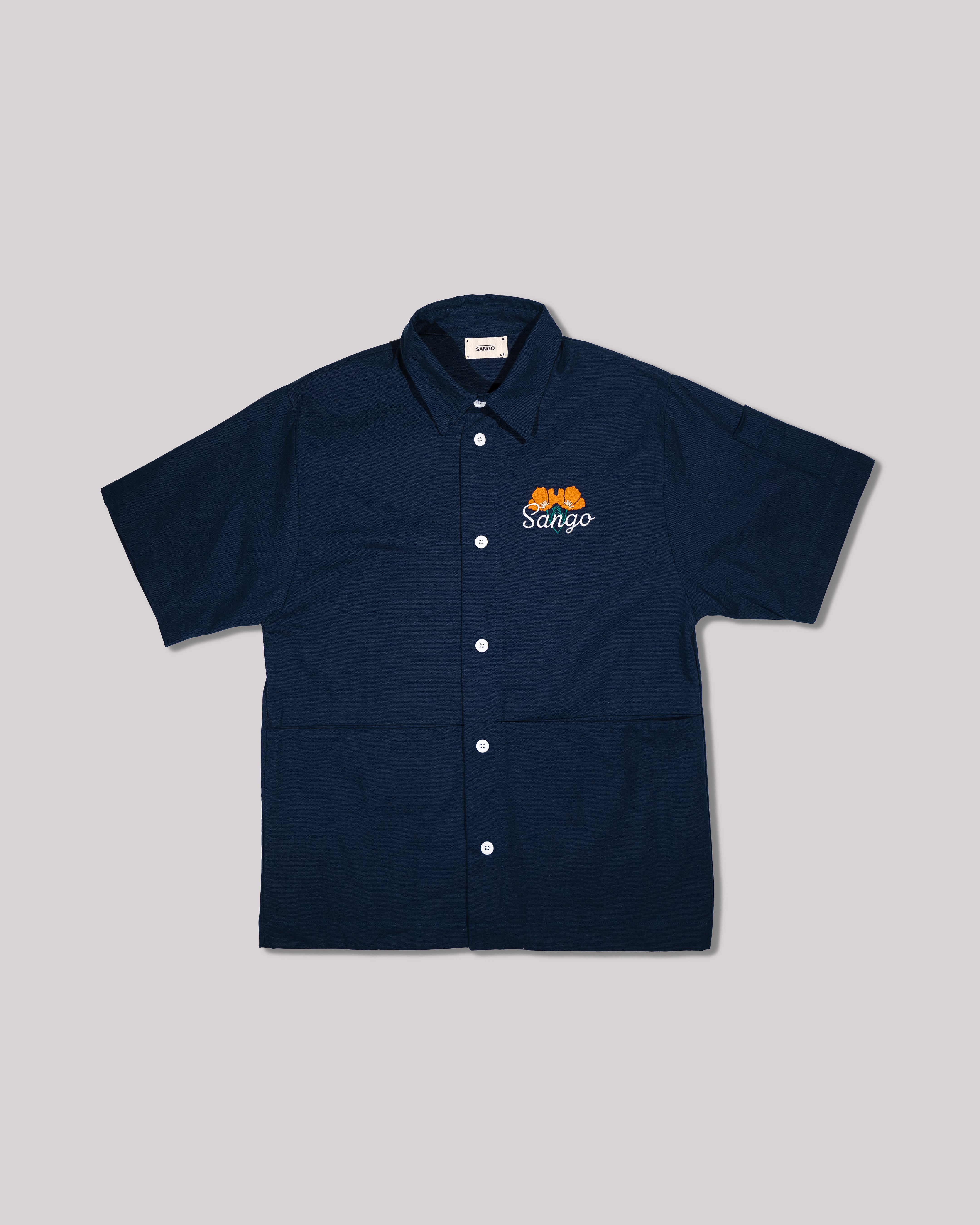 Sango Duck Canvas Work Shirt - Midnight Blue