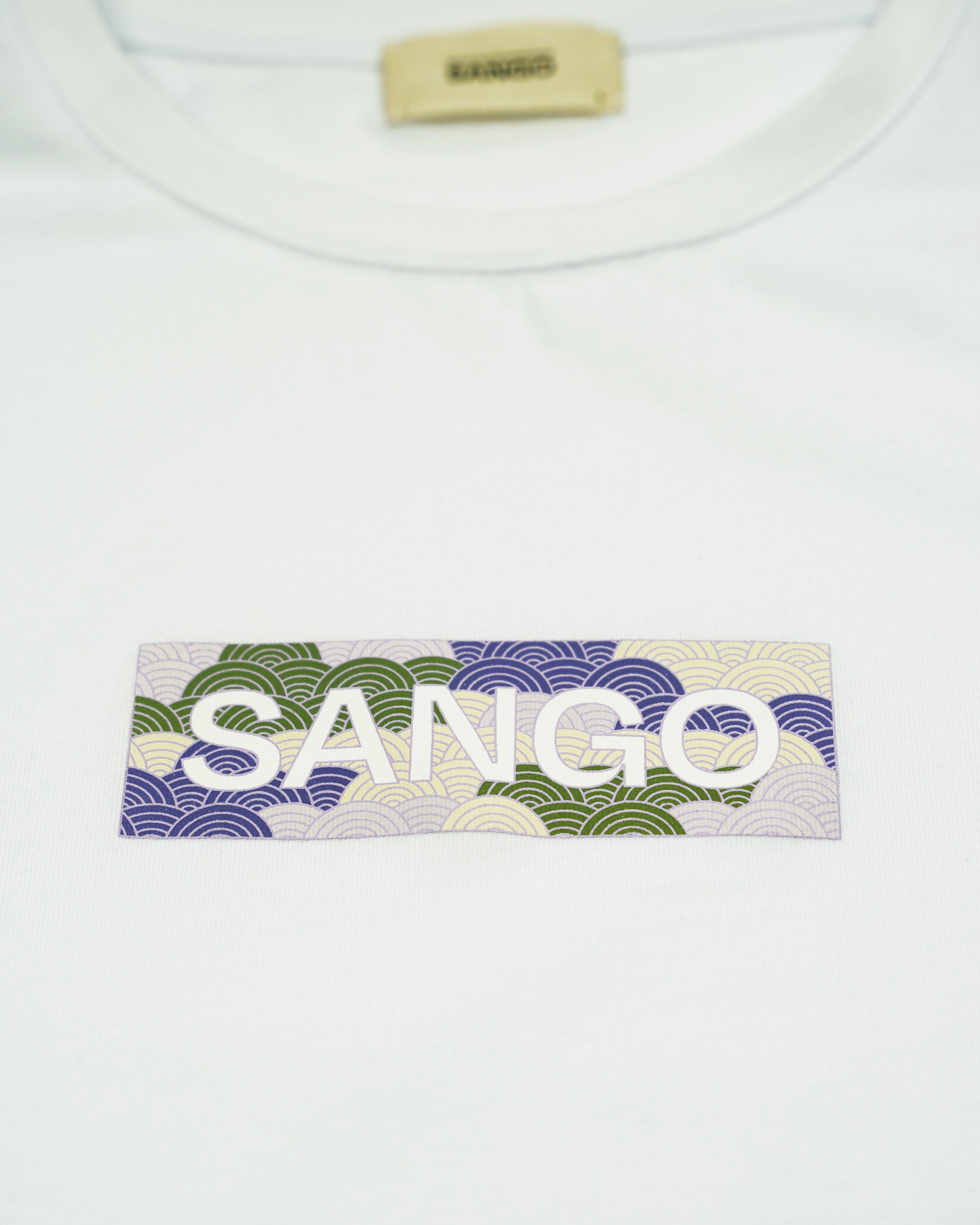 Sango Seigaiha Box Logo Tee - Mohave-thumbmail-2