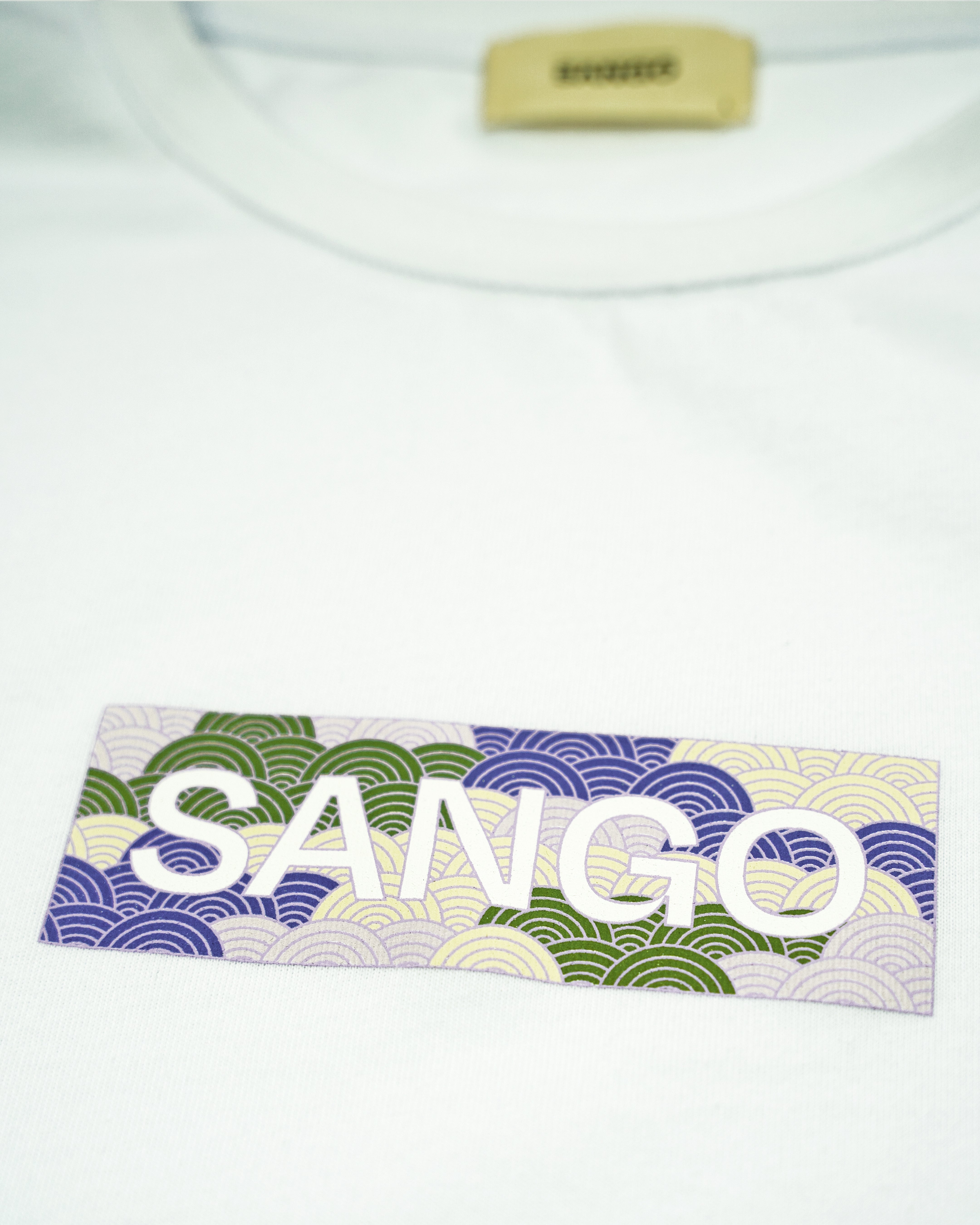 Sango Seigaiha Box Logo Tee - Mohave-thumbmail-3
