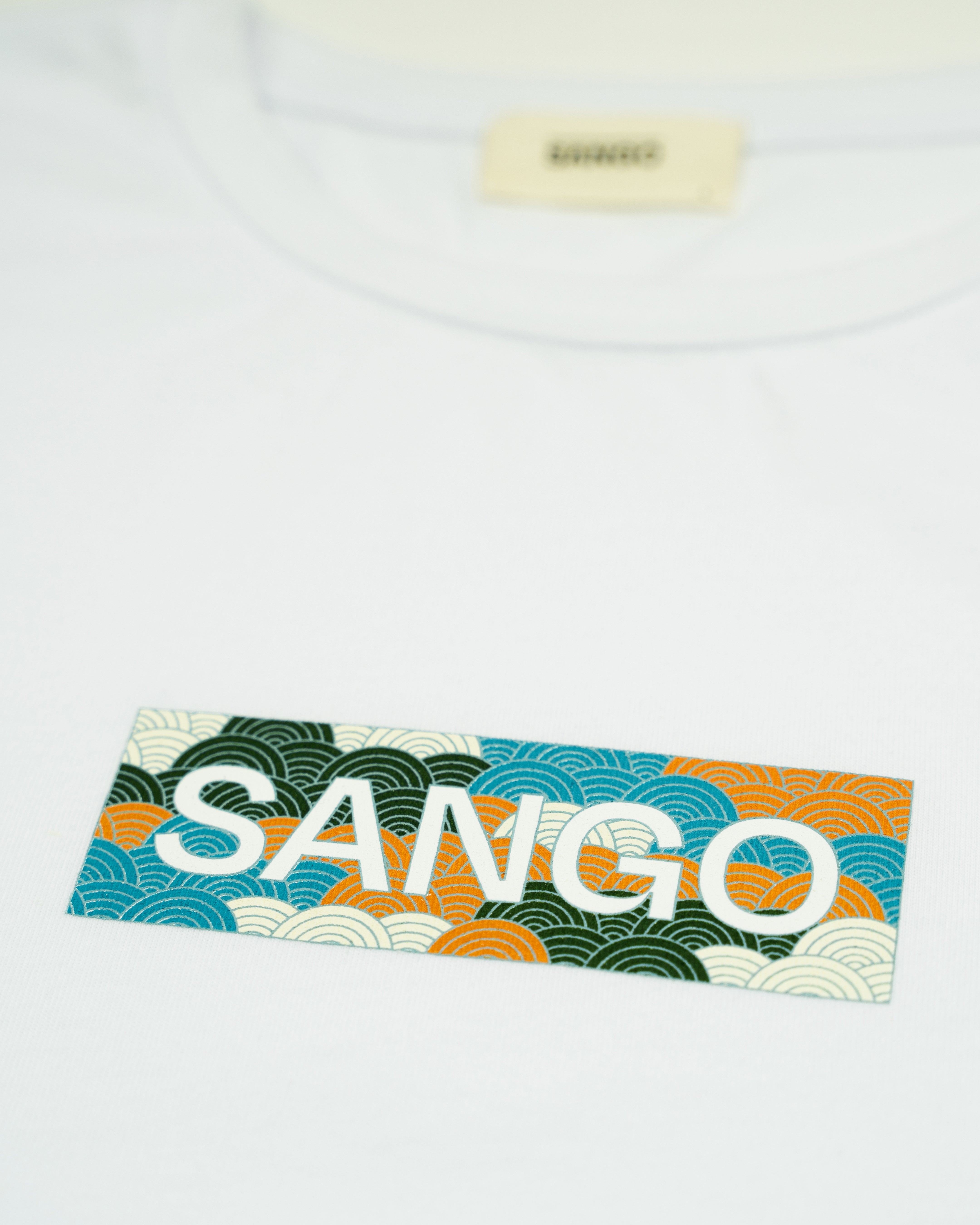Sango Seigaiha Box Logo Tee - Tropic-thumbmail-2