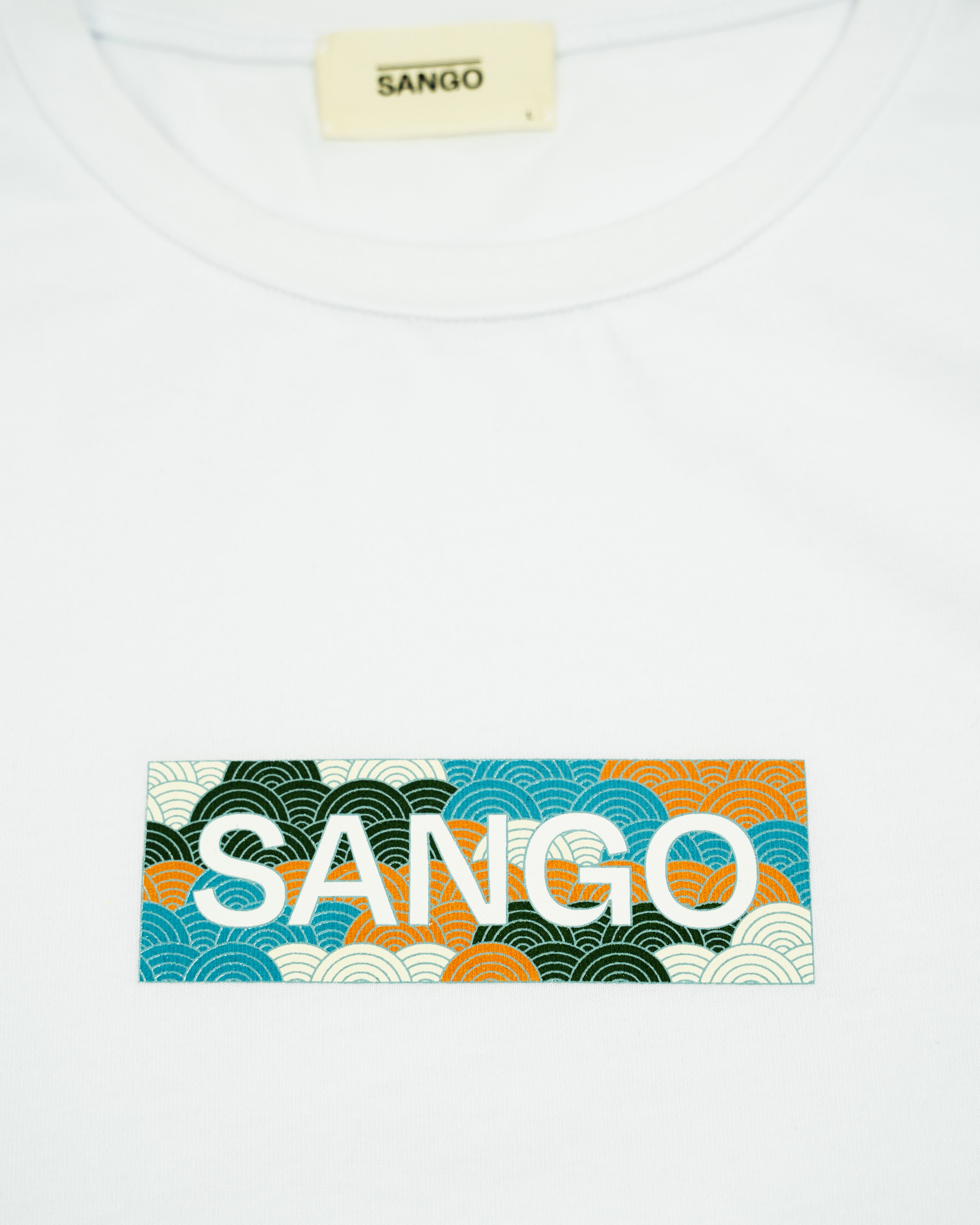 Sango Seigaiha Box Logo Tee - Tropic-thumbmail-3