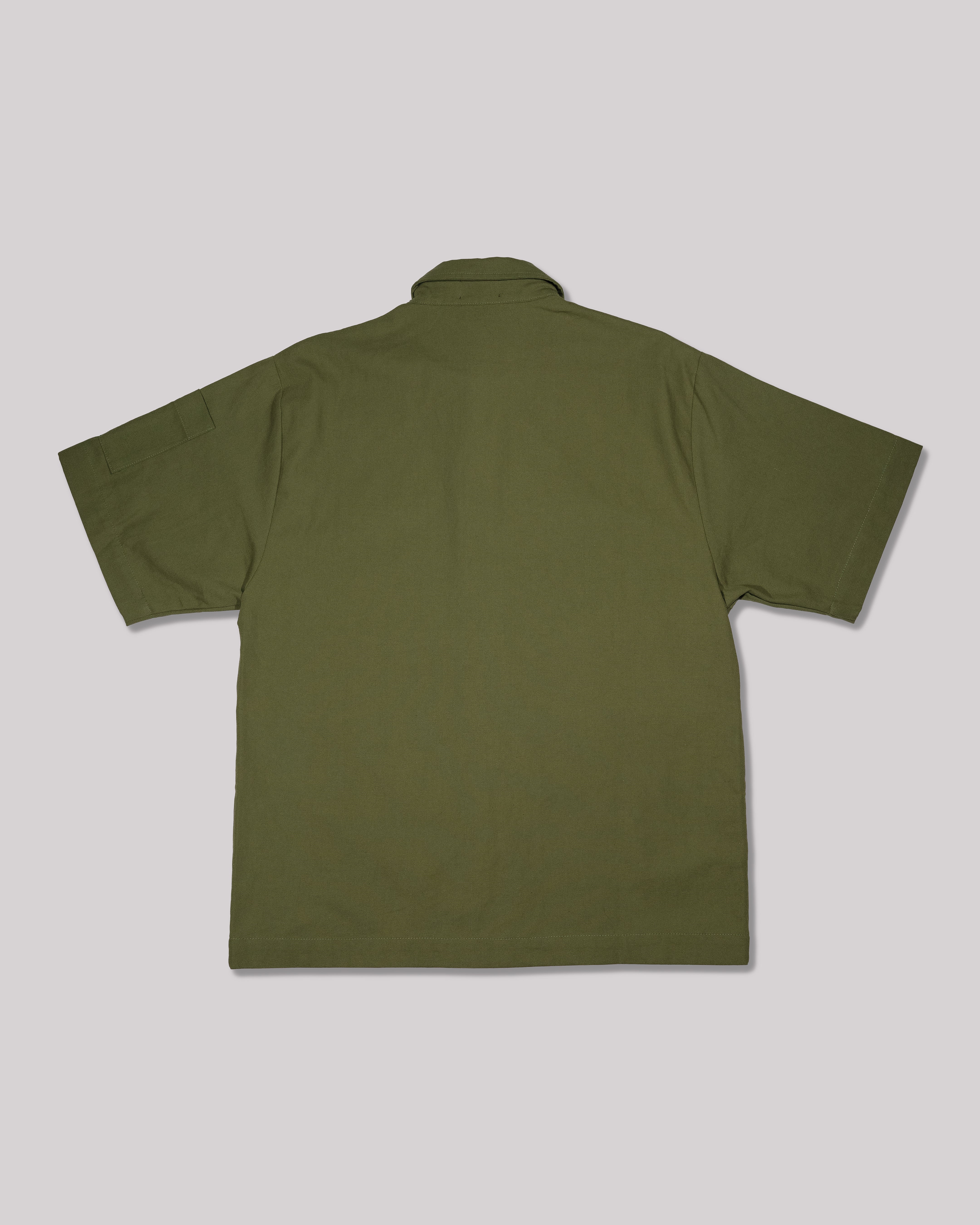 Sango Duck Canvas Work Shirt - Olive Green-thumbmail-4