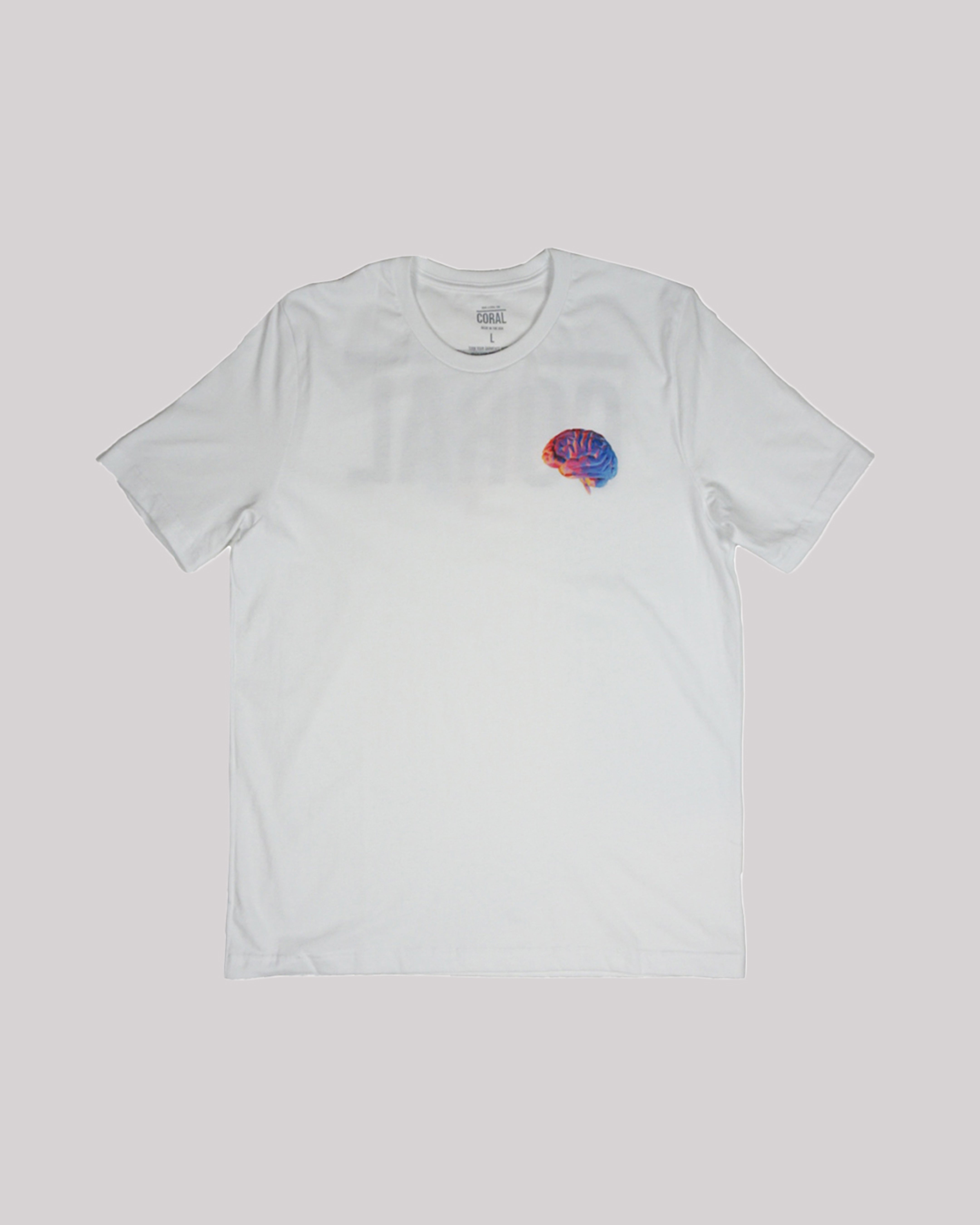 Vintage Coral Kai Tee - White