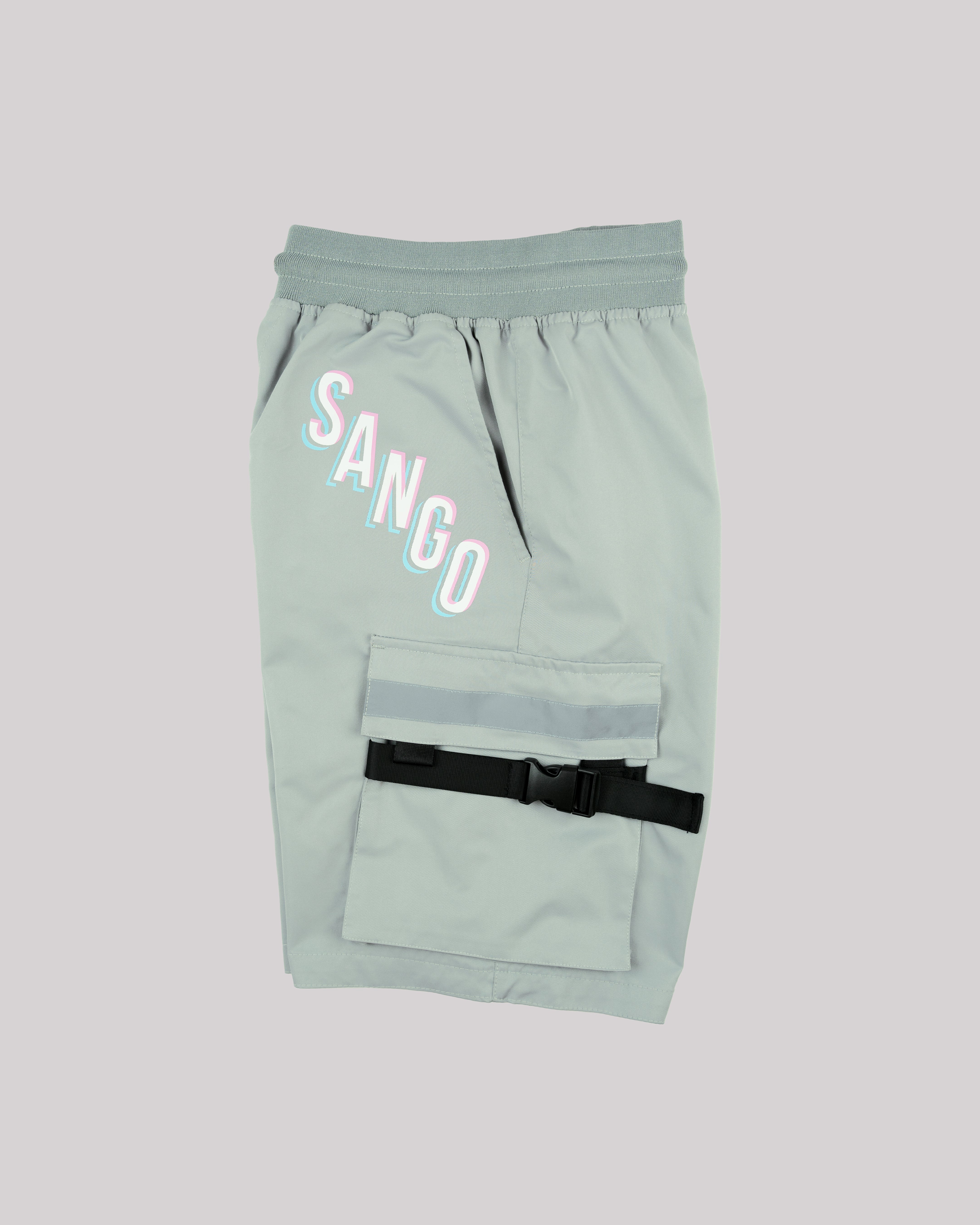 Sango Nylon Utility Shorts - Wolf Grey-thumbmail-2