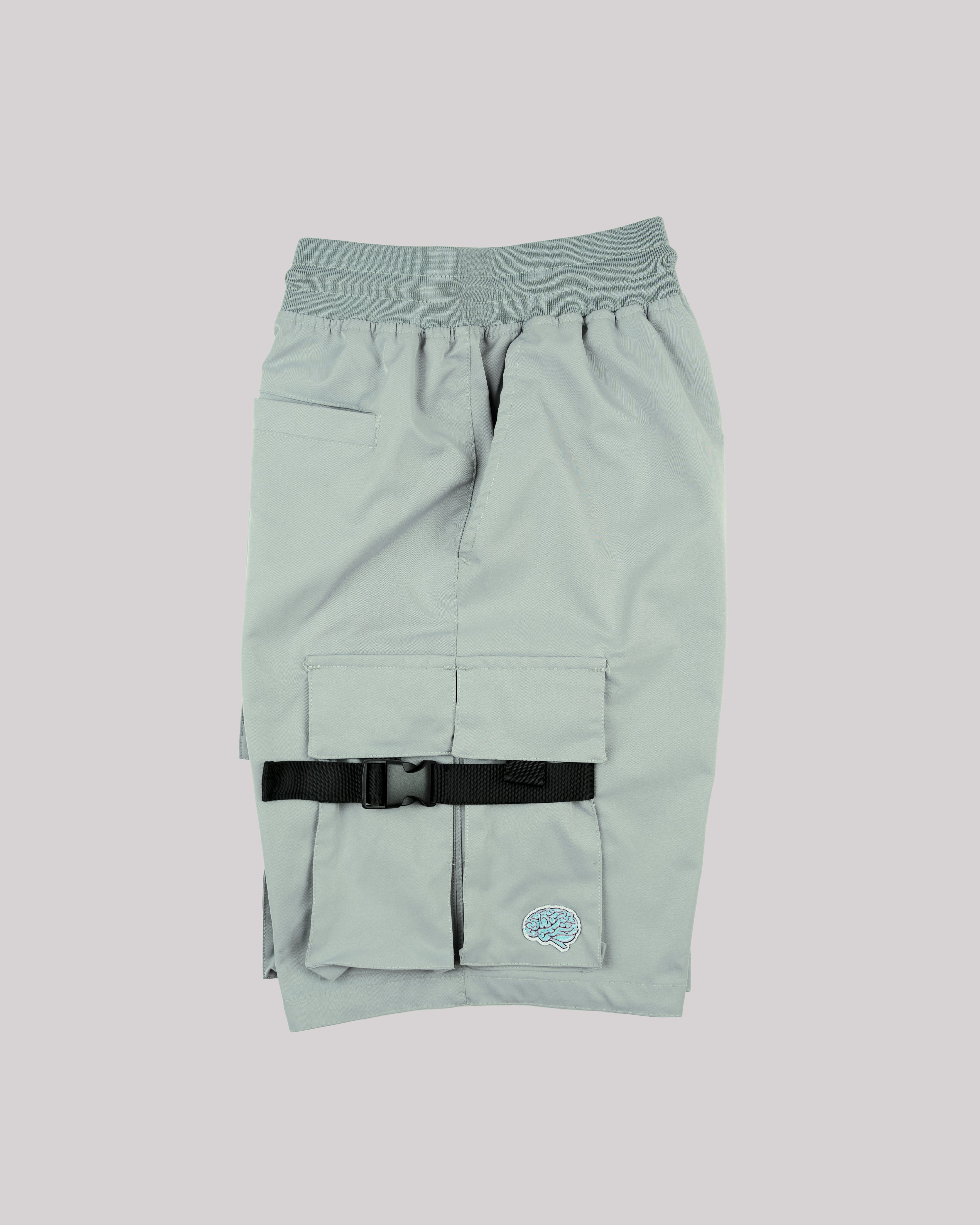 Sango Nylon Utility Shorts - Wolf Grey-thumbmail-4