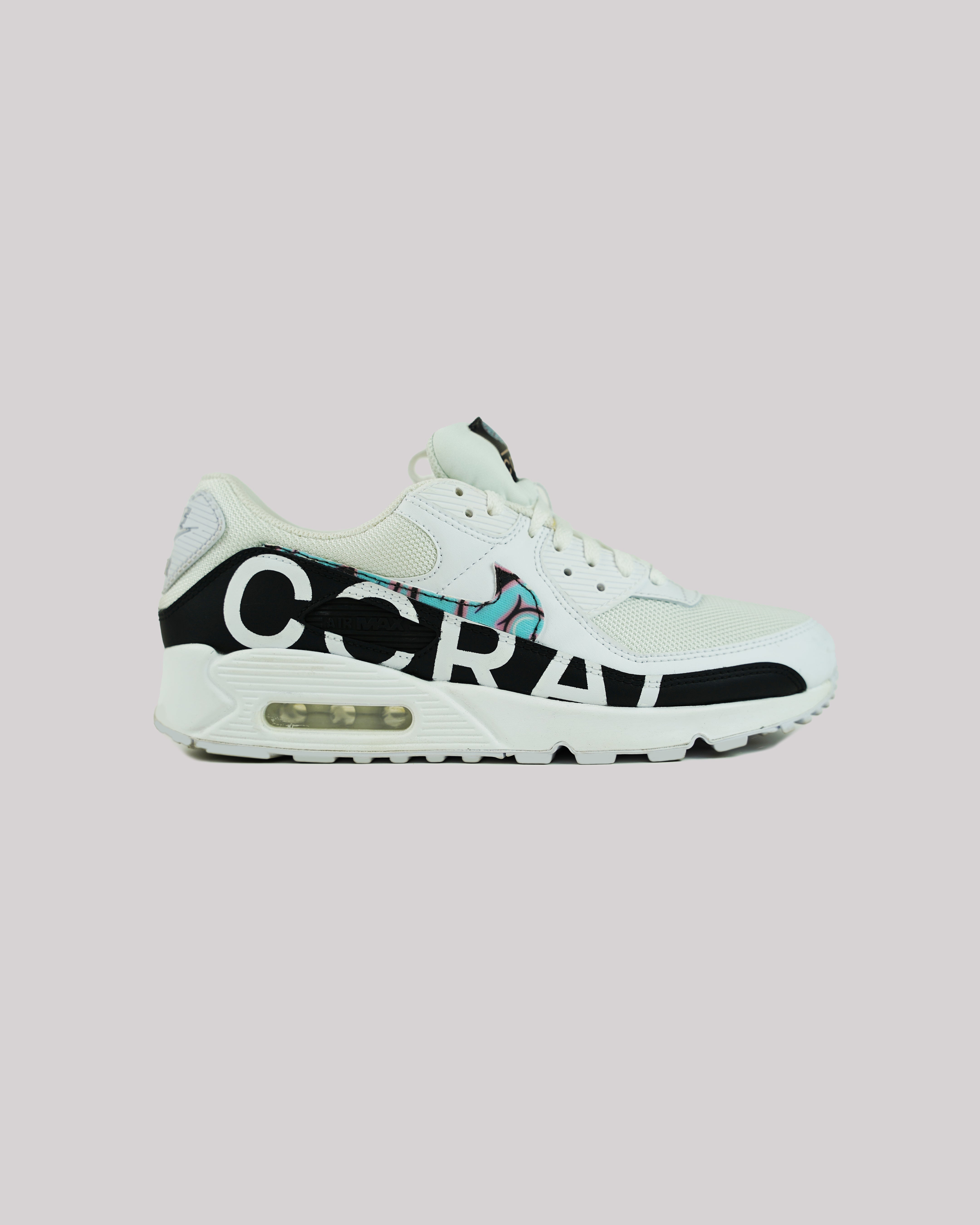 AC2: Coral x DezineDope Nike Air Max 90's - Black&White-thumbmail-3