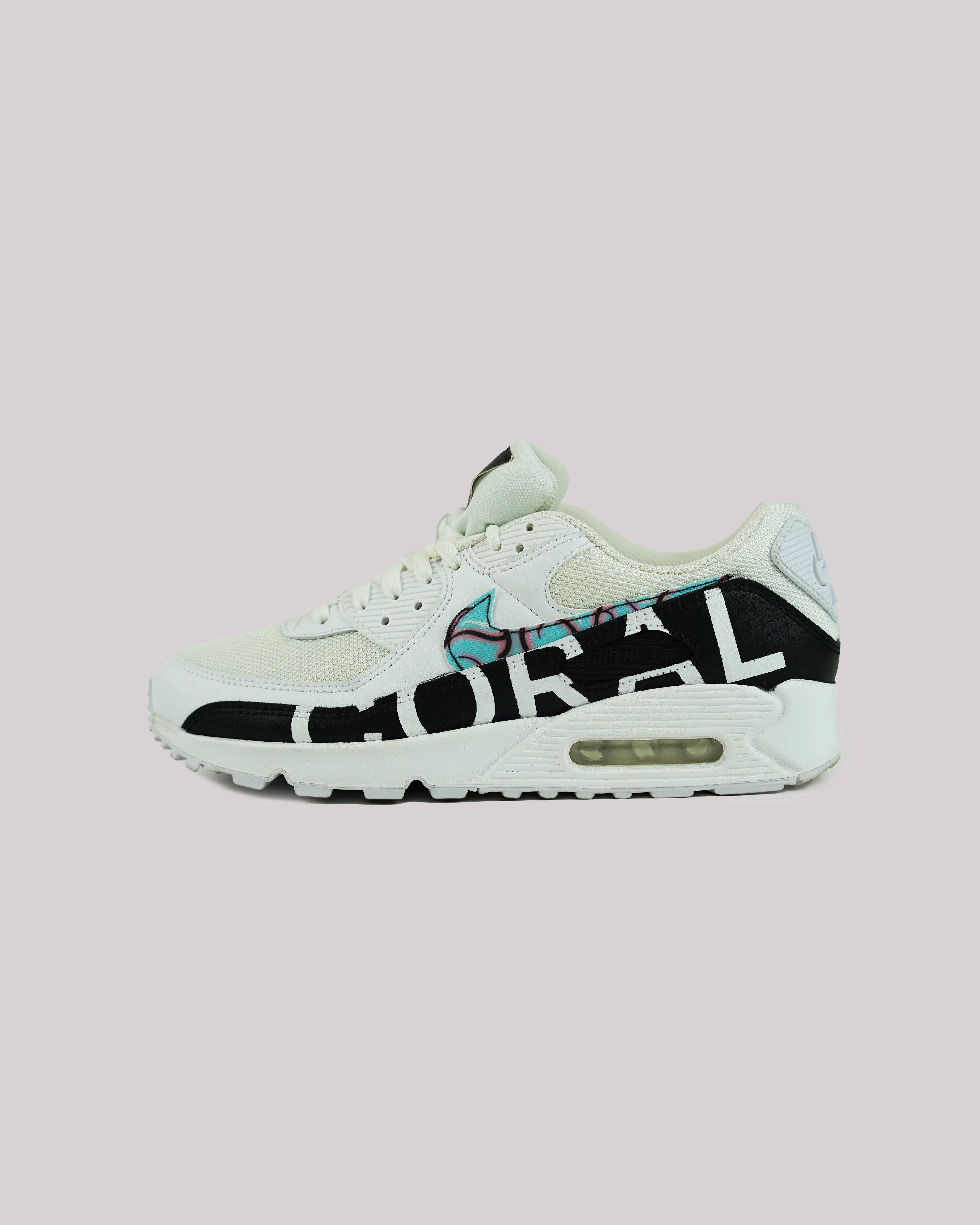 AC2: Coral x DezineDope Nike Air Max 90's - Black&White-thumbmail-5