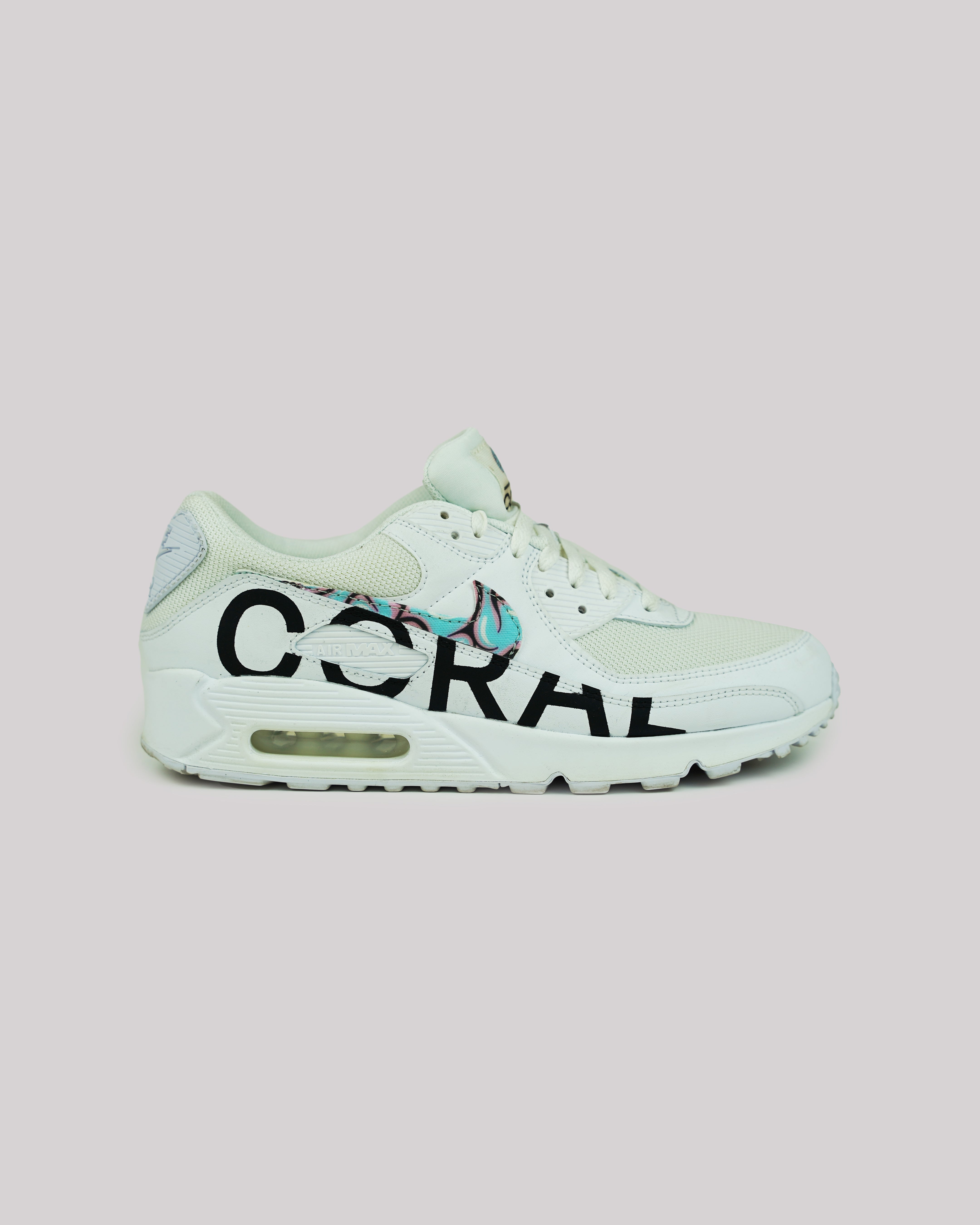 AC2: Coral x DezineDope Nike Air Max 90's - White-thumbmail-4