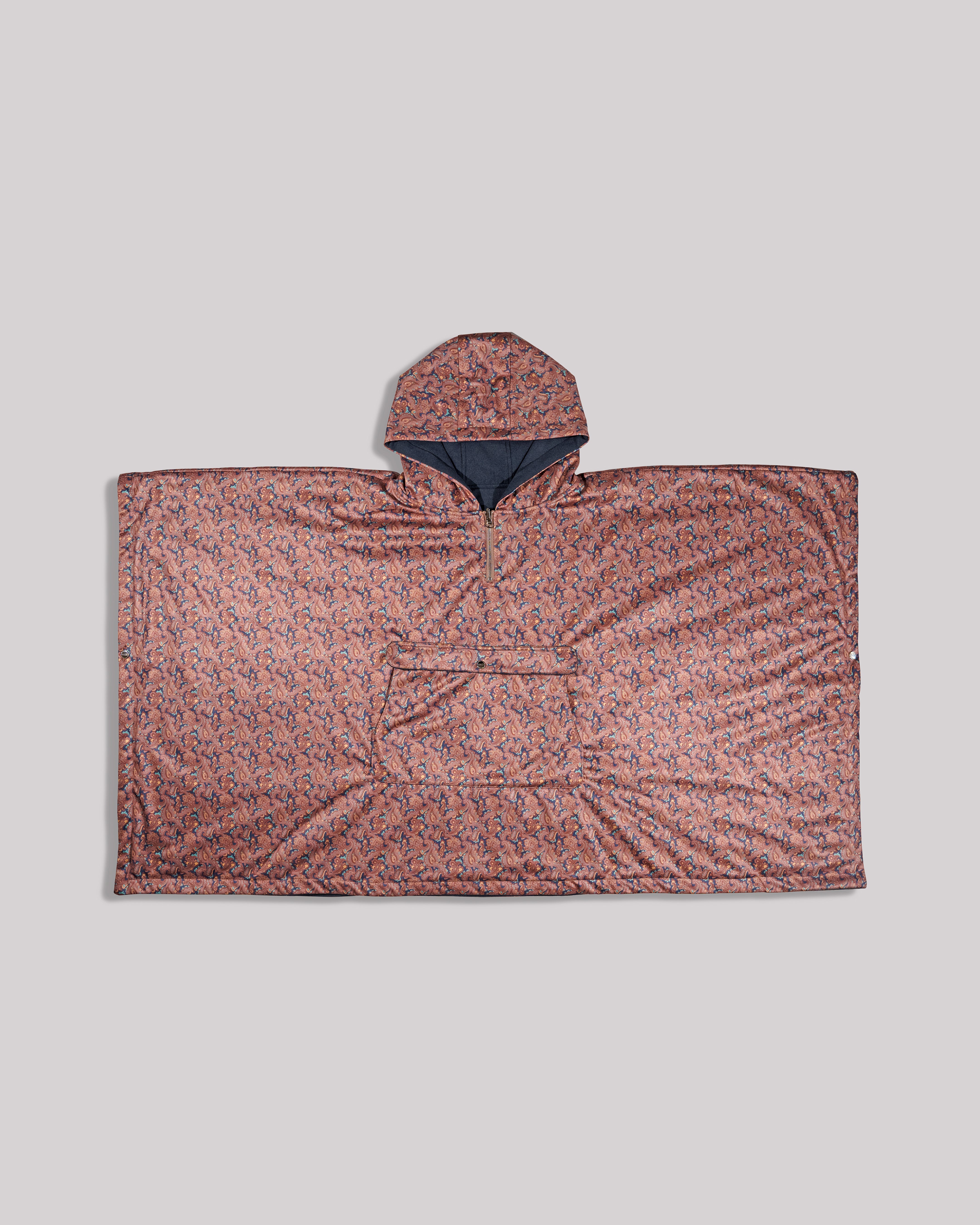 Sango Paisley Reversible Poncho