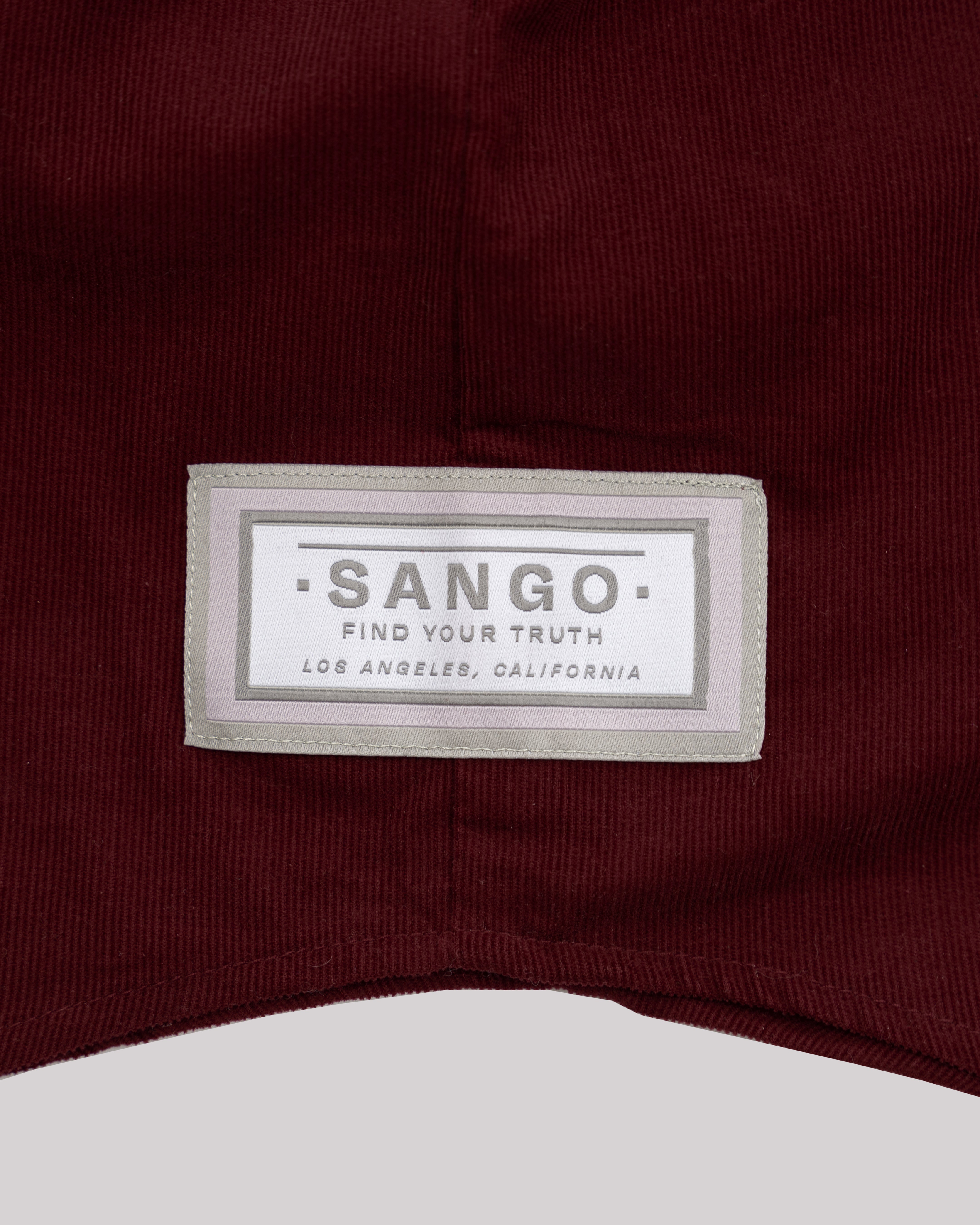 Sango Oversized Corduroy Button Up - Wine Red-thumbmail-4