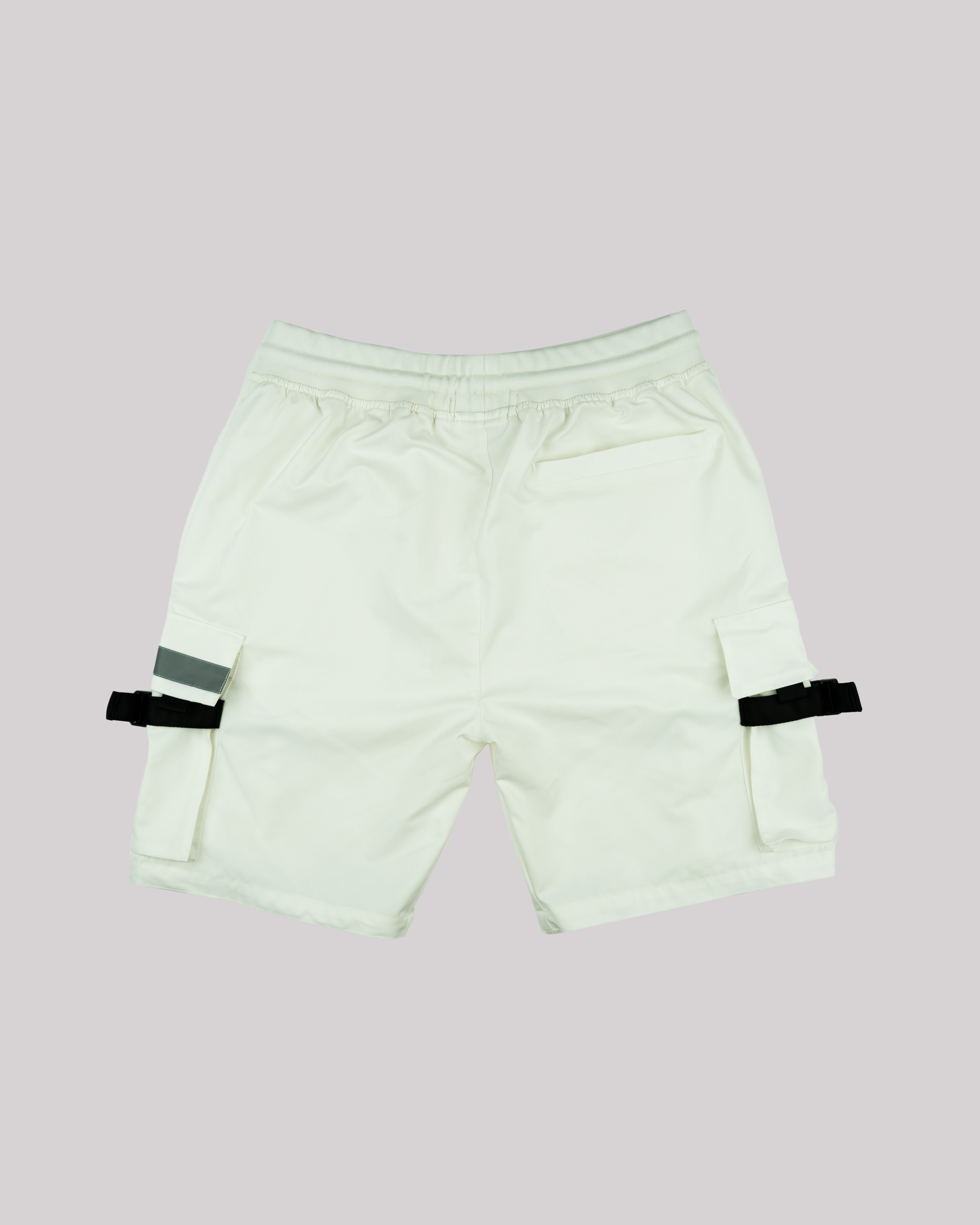 Sango Nylon Utility Shorts - Off White-thumbmail-3
