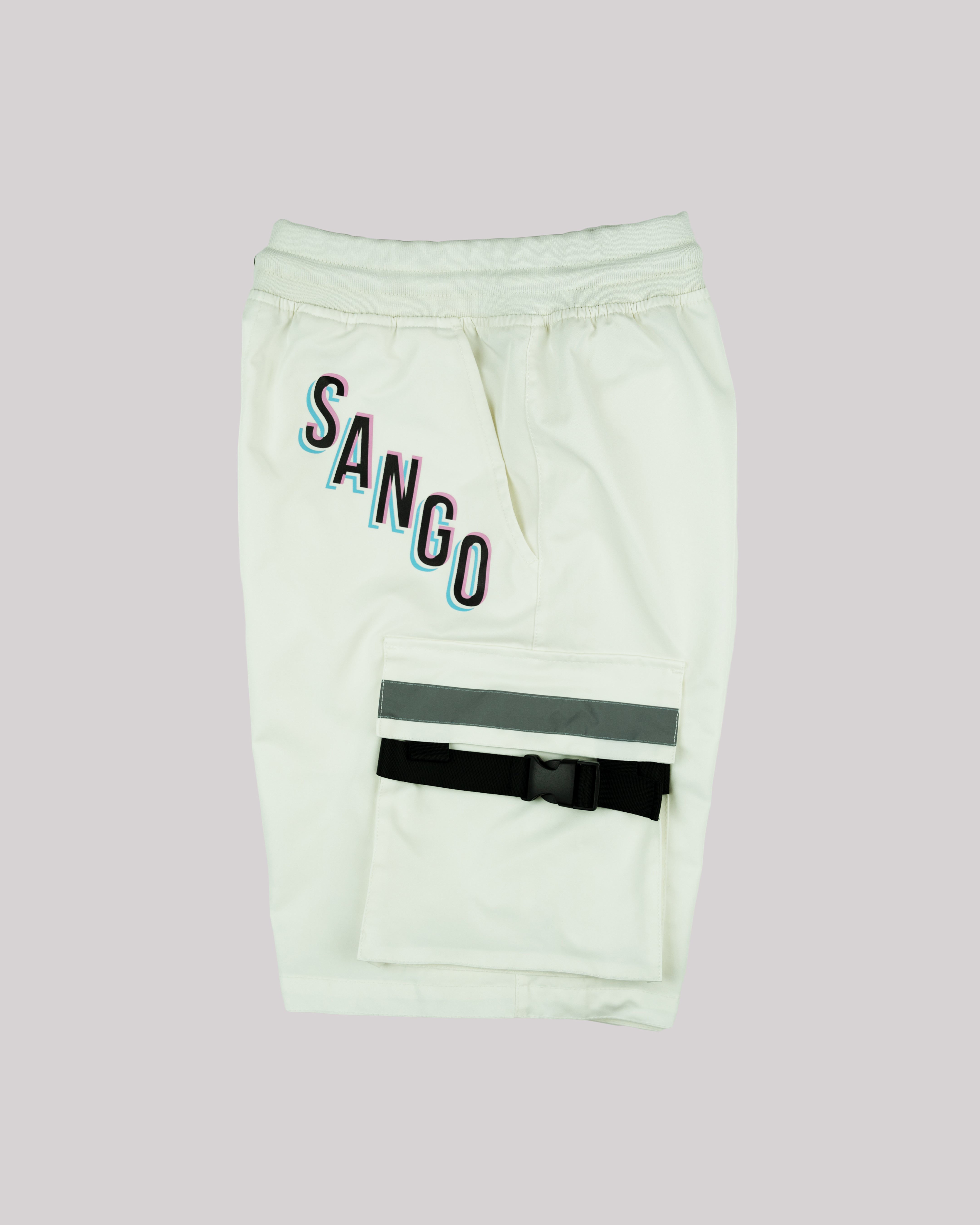 Sango Nylon Utility Shorts - Off White-thumbmail-2