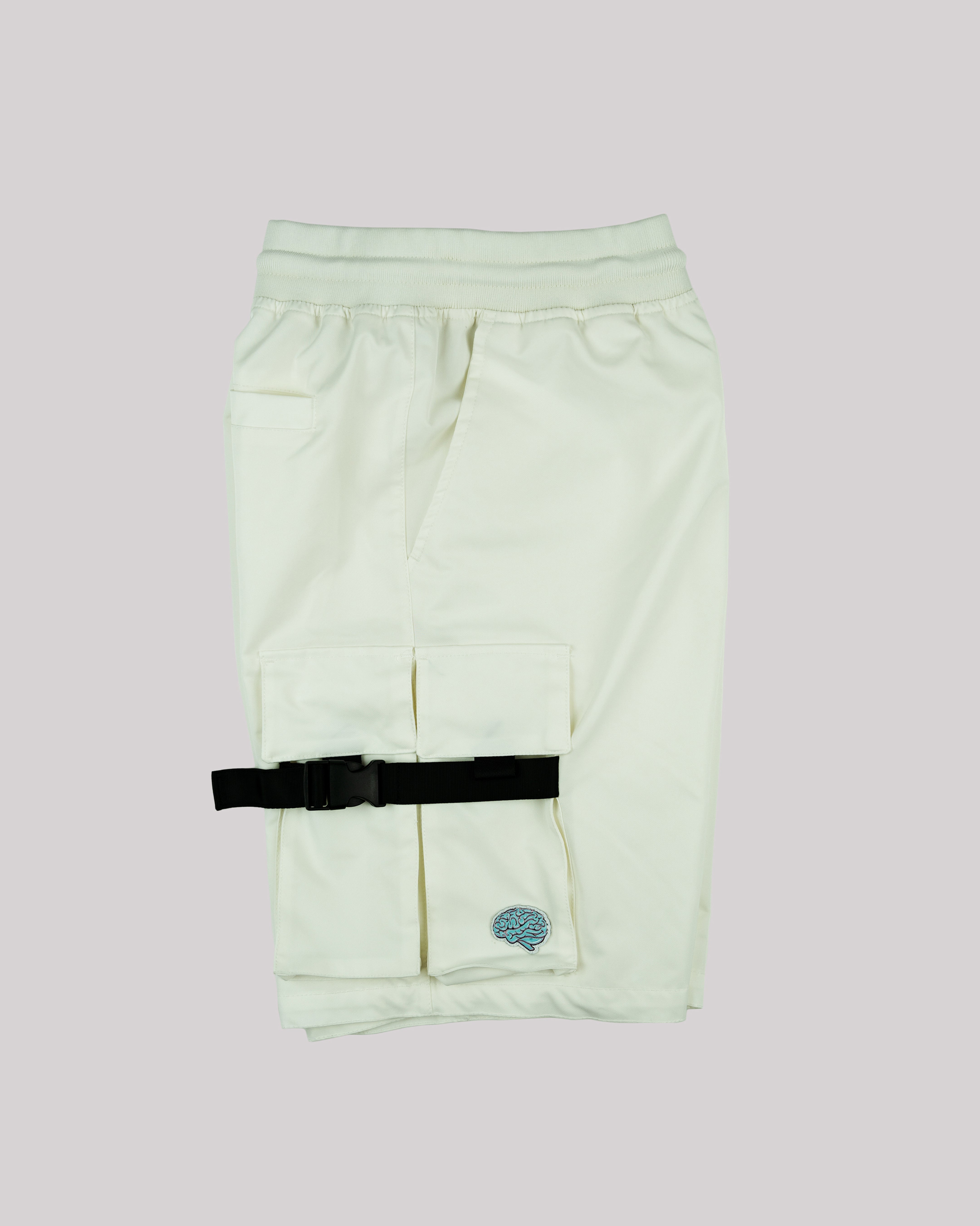Sango Nylon Utility Shorts - Off White-thumbmail-4